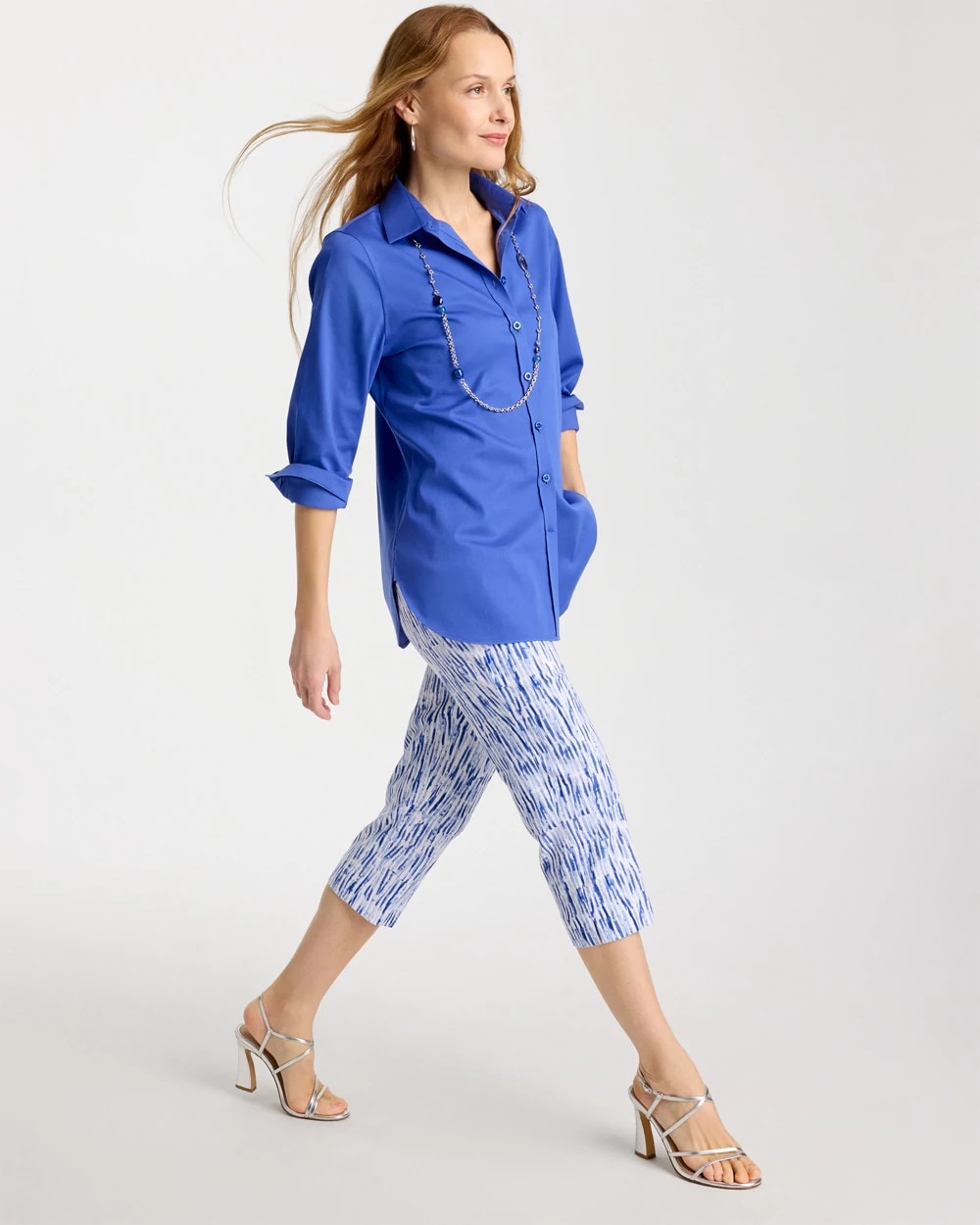 Chico's Brigitte™ Slim Infinite Lines Capri Pants