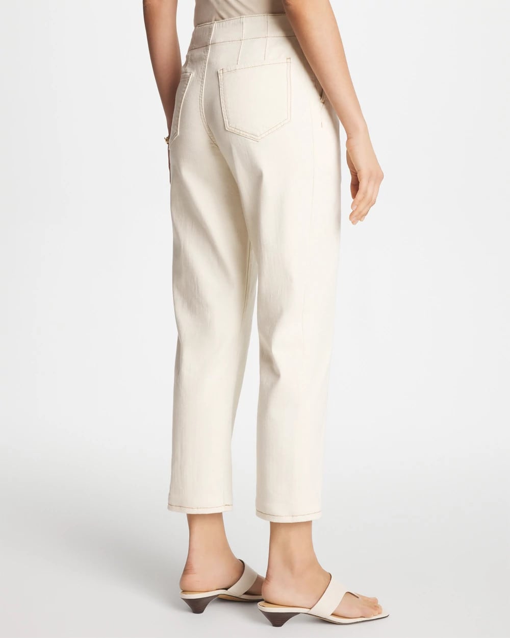 Chico's Pull-On Boyfriend Utility Cropped Jeans