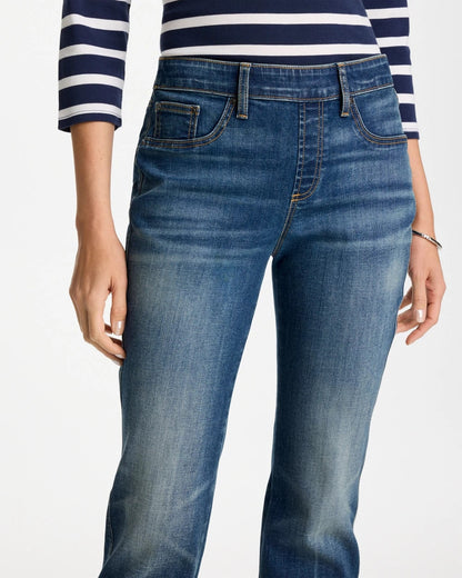 Chico's Pull-On Straight Jeans