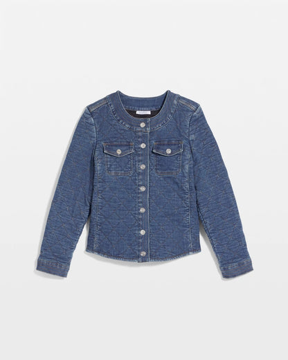 Chico's Quilted Denim Jacket