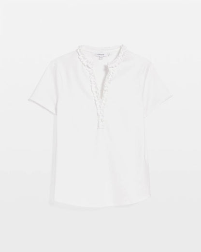 Chico's Zenergy® UPF Ruffle Polo