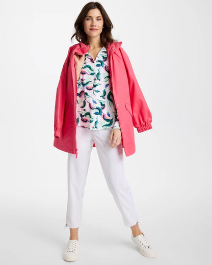 Chico's Zenergy® UPF Blooms Mock Zip Polo