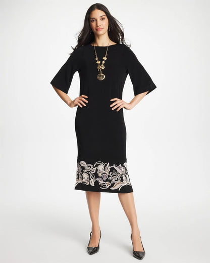 Chico's Travelers™ Border Kimono Sleeve Dress