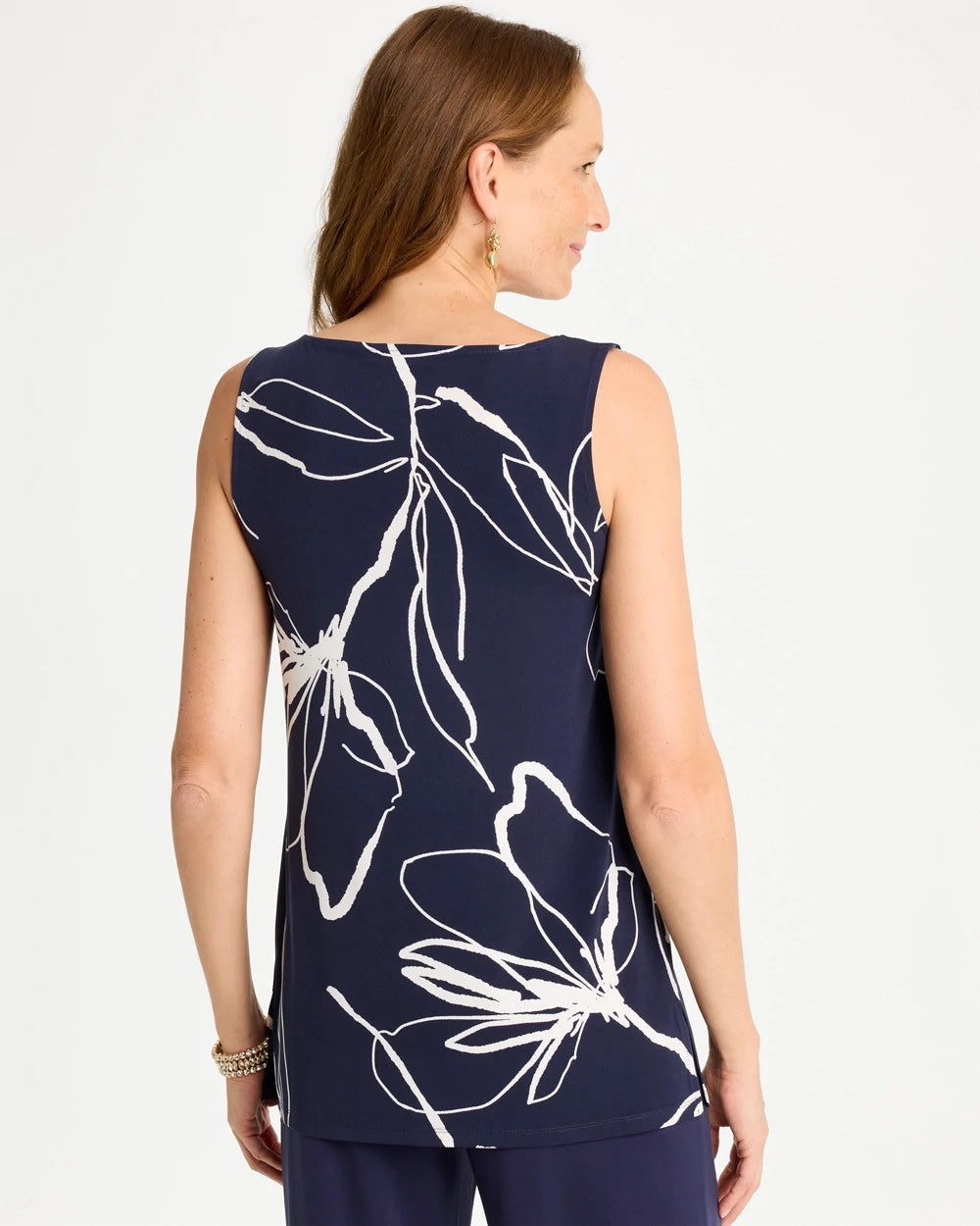 Chico's Travelers™ Knit Botanical Jeweled Tunic