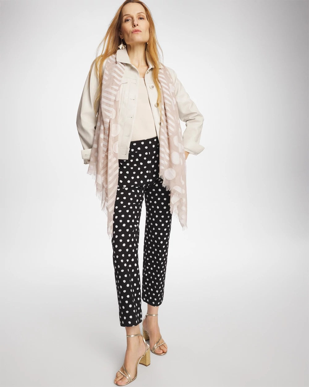 Chico's Sketch Dot Brigitte™ Straight Crop