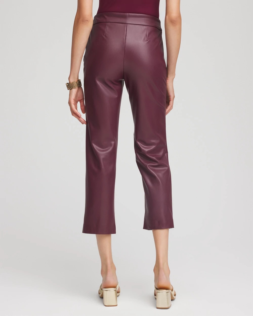 Chico's Faux Leather Brigitte™ Pull-On Cropped Pants