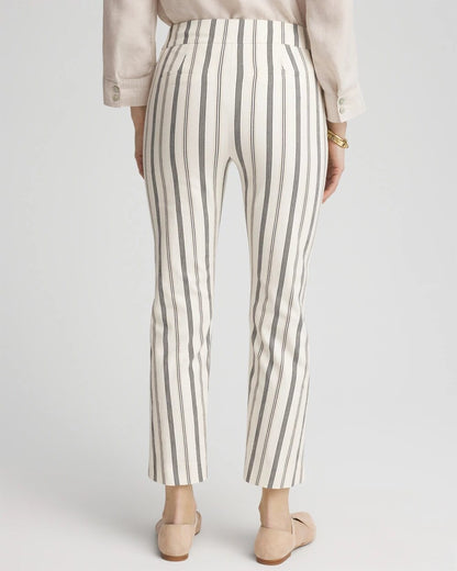 Chico's Brigitte™ Slub Striped Cropped Pants