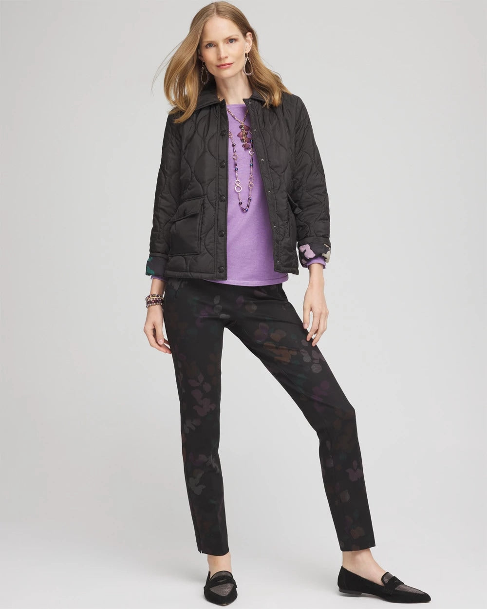 Chico's Juliet Floral Ankle Pants