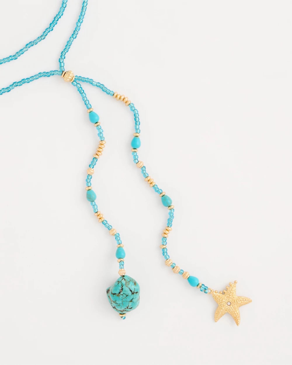 Chico's Genuine Turquoise Stone Y-Necklace