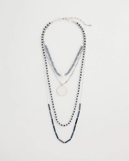 Chico's Siren Pendant Layered Necklace