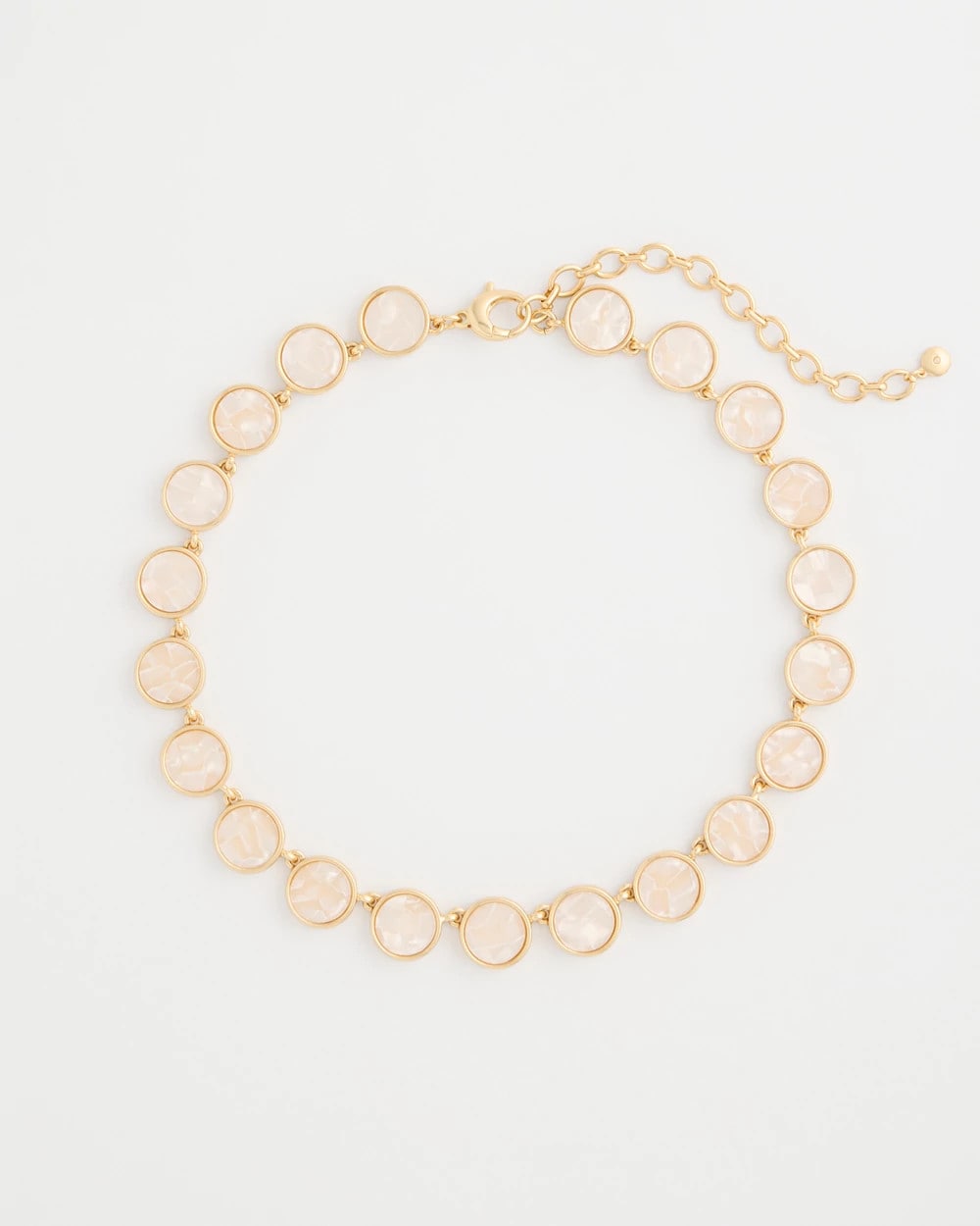 Chico's Pearlescent Rounded Collar Necklace