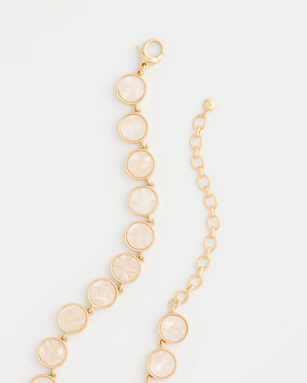 Chico's Pearlescent Rounded Collar Necklace
