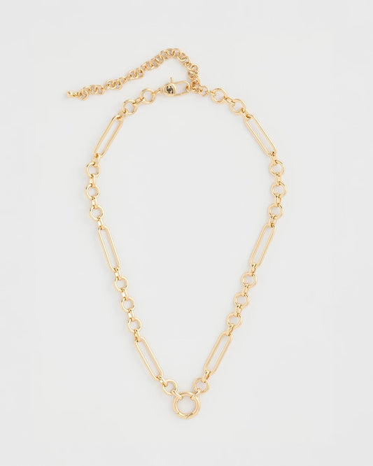 Chico's Shiny Goldtone Novelty Charm Necklace