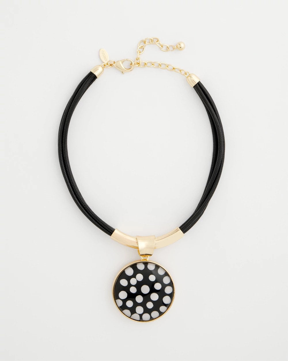 Chico's Polka Dot Pendant Necklace