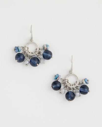 Chico's Sodalite Siren Cluster Earrings
