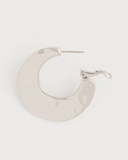 Chico's Hammered Hoop Earrings