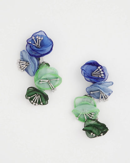 Chico's Multi Floral Linear Earrings