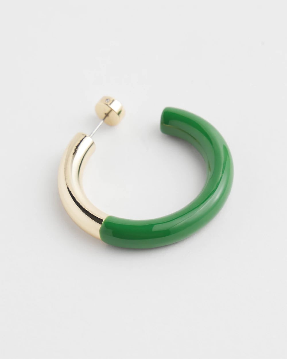 Chico's No Droop™ Green Dipped Hoops