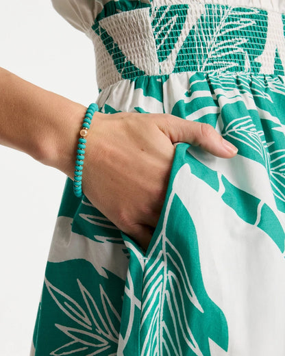 Chico's Green Round Stretch Bracelet