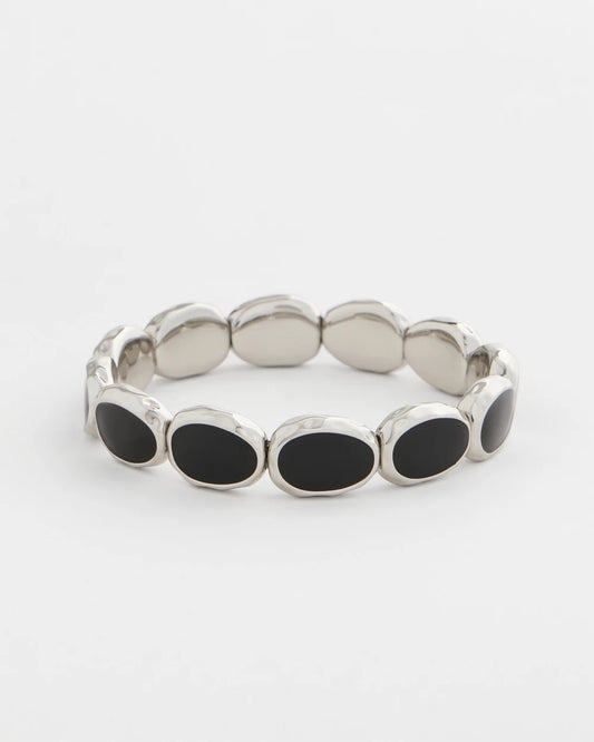 Chico's Black Large Stretch Bracelet