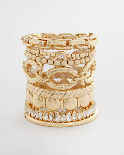 Chico's Marquise Gold Stretch
