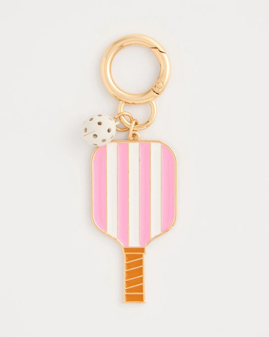 Chico's Pink Enamel Pickleball Bag Charm
