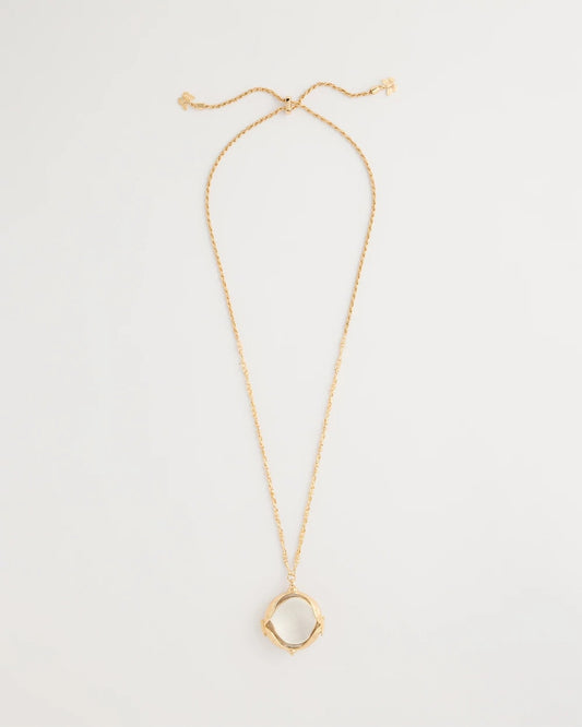 Chico's Butterfly Wing Monocle Necklace