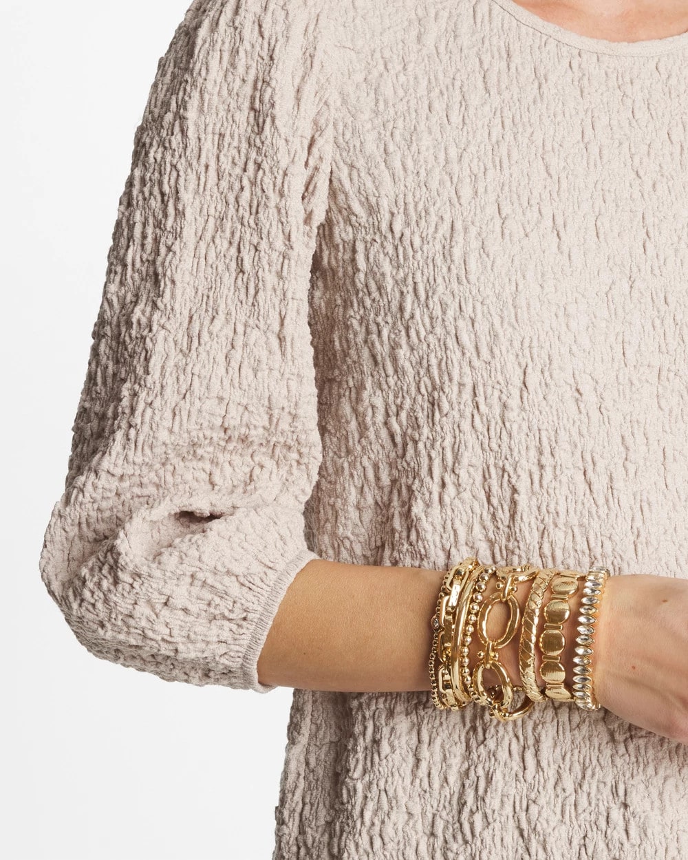 Chico's Thin Twist Stretch Bracelet