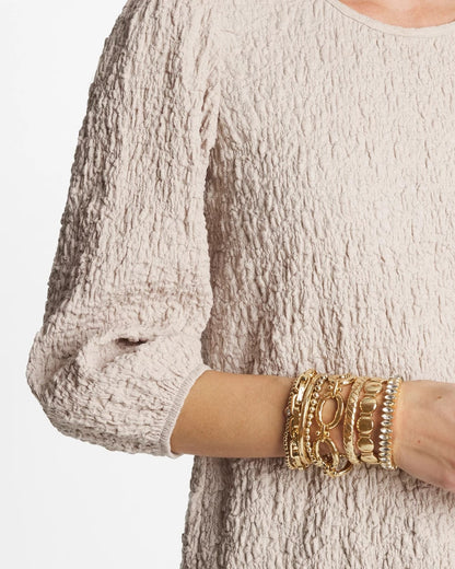 Chico's Thin Twist Stretch Bracelet