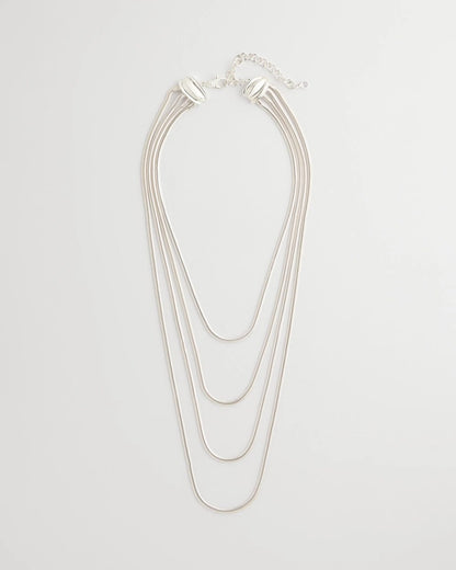 Chico's Multi-Layer Snake Chain Necklace