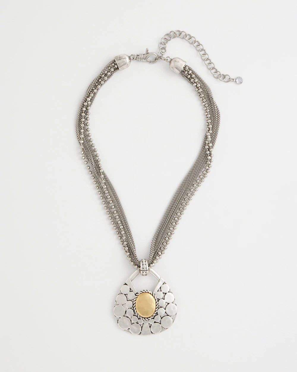 Chico's Island Metal Pendant Necklace