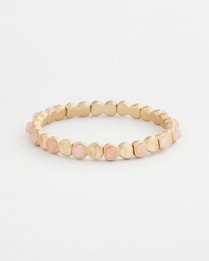 Chico's Blush Mini Circle Stretch Bracelet