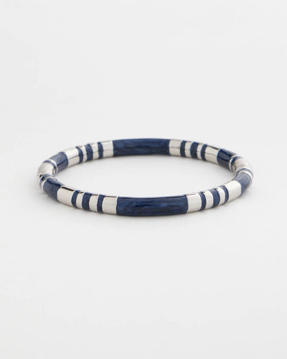 Chico's Blue Enamel Hinge Bangle