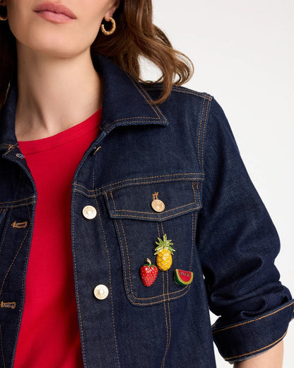 Chico's Fruit Brooch Set