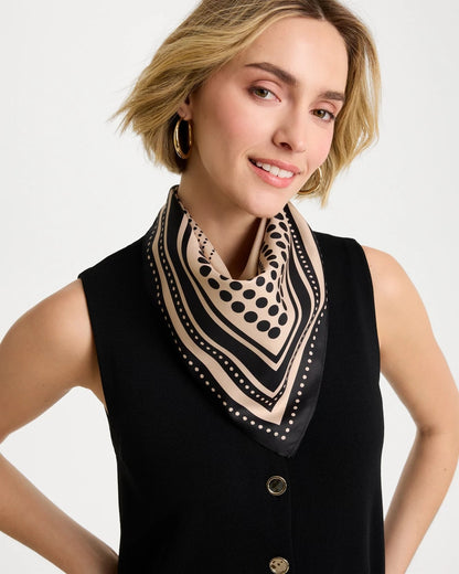 Chico's Polka Dot Square Scarf