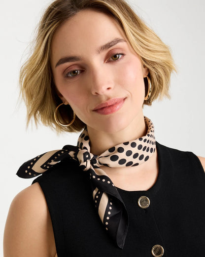 Chico's Polka Dot Square Scarf