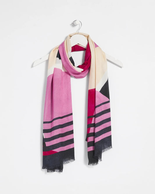Chico's Berry Compote Oblong Scarf