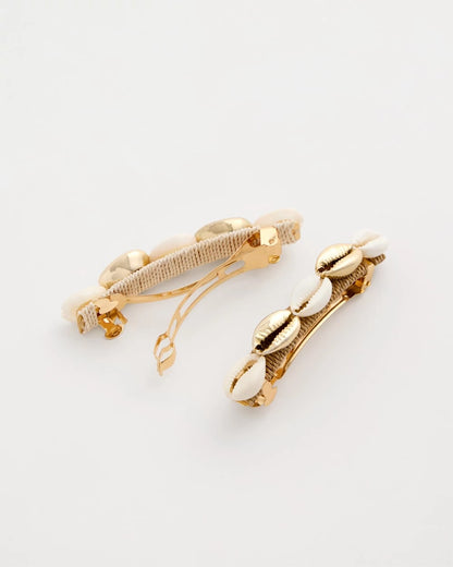 Chico's Seashell-Inspired Hair Clip Set
