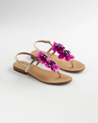 Chico's Sunset Flower Sandal