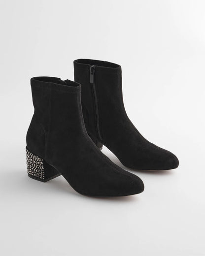 Chico's Embellished Destiny Art Deco Boot Heels