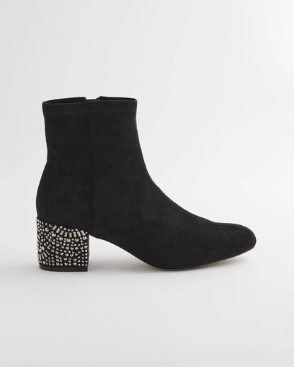 Chico's Embellished Destiny Art Deco Boot Heels