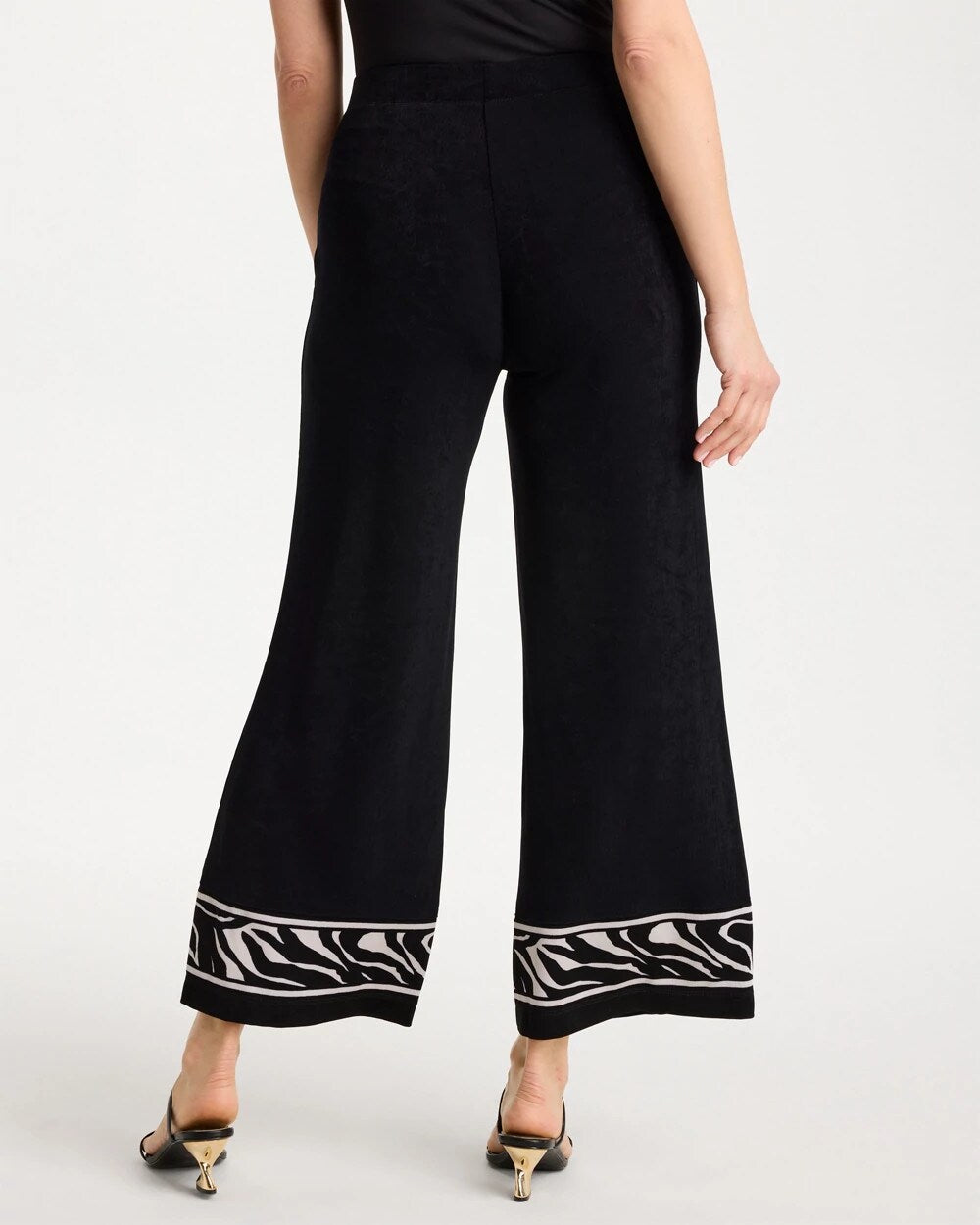 Chico's Travelers™ Abstract Zebra Cropped Pants