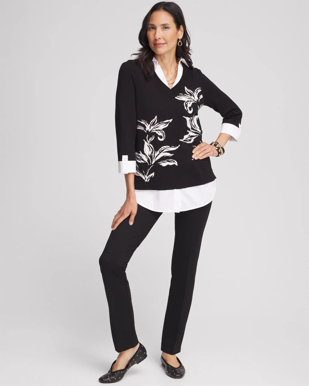 Chico's Juliet Slim Trim Detail Ankle Pants