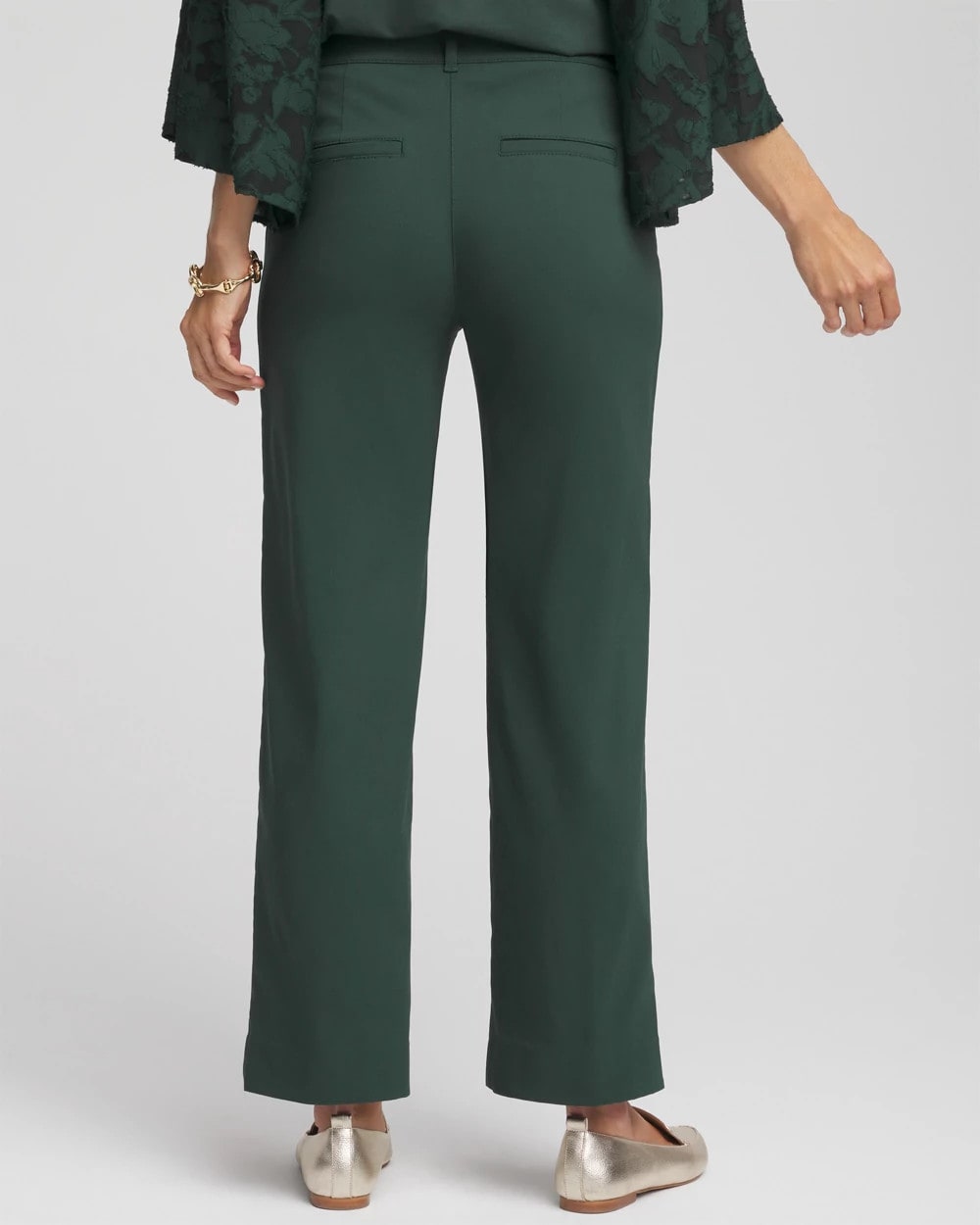 Chico's Petite Bi-Stretch Straight Ankle Pants