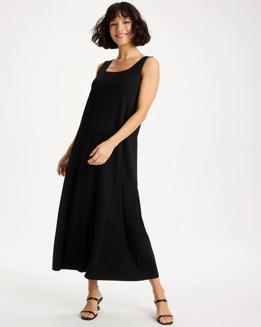 Chico's Ponte Seamed Maxi Dress