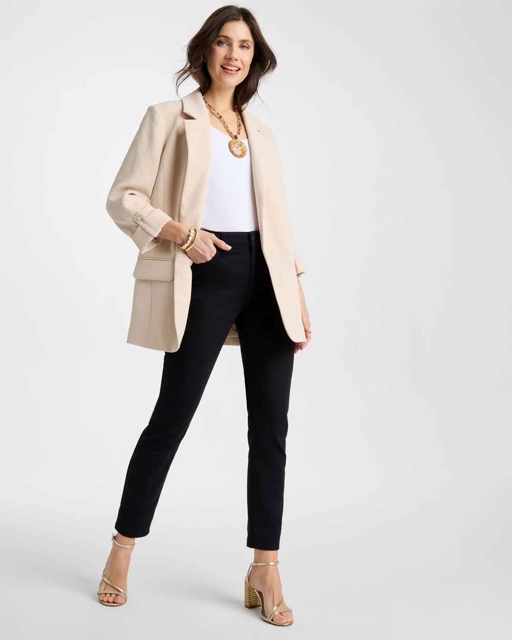Chico's So Slimming Petite Girlfriend Ankle Jeans