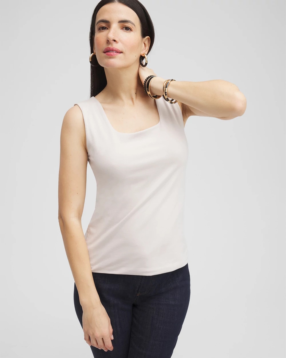 Chico's Contour Cotton™ Square Neck Tank
