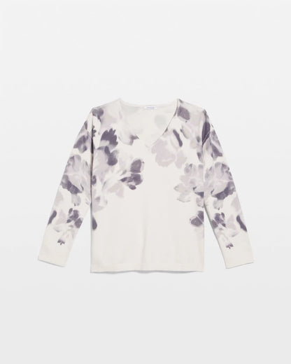 Chico's Printed V-Neck Sweater