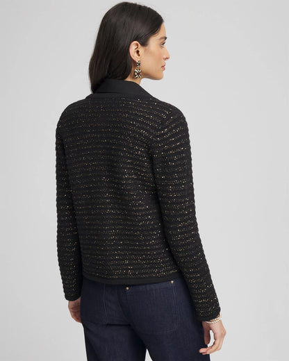 Chico's Shine Cropped Cardigan