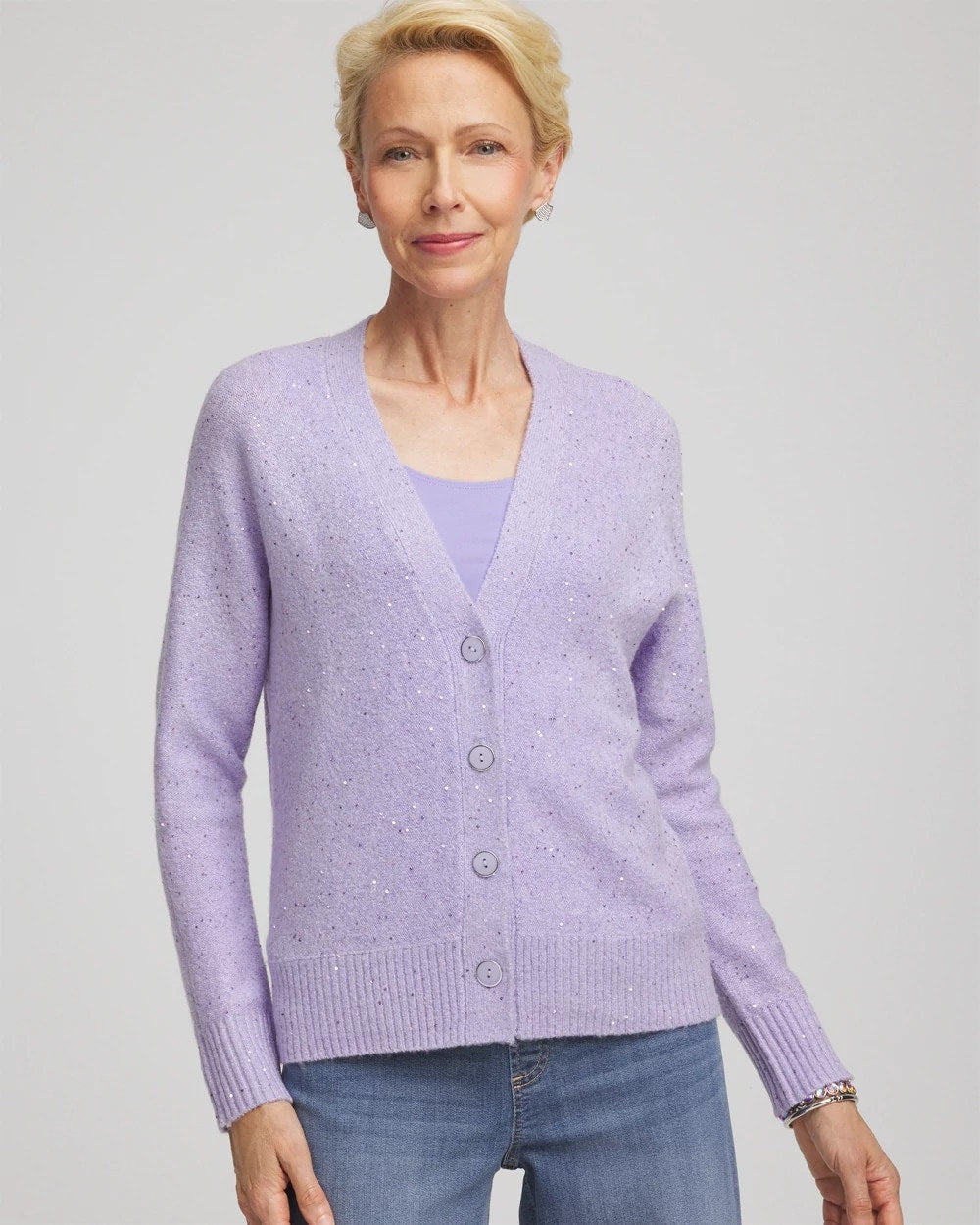 Chico's Shine Boyfriend Cardigan